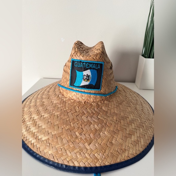 Accessories - Woven Straw Hat with Guatemala Patch